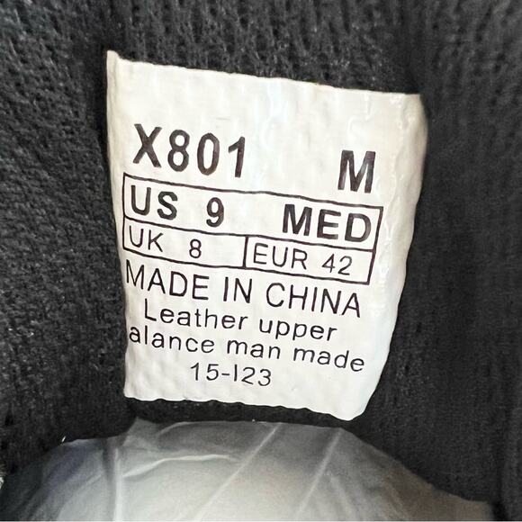 New APEX Lace Walking Walker X Last Shoe Black X801M Men's SIZE 9 - Picture 8 of 10